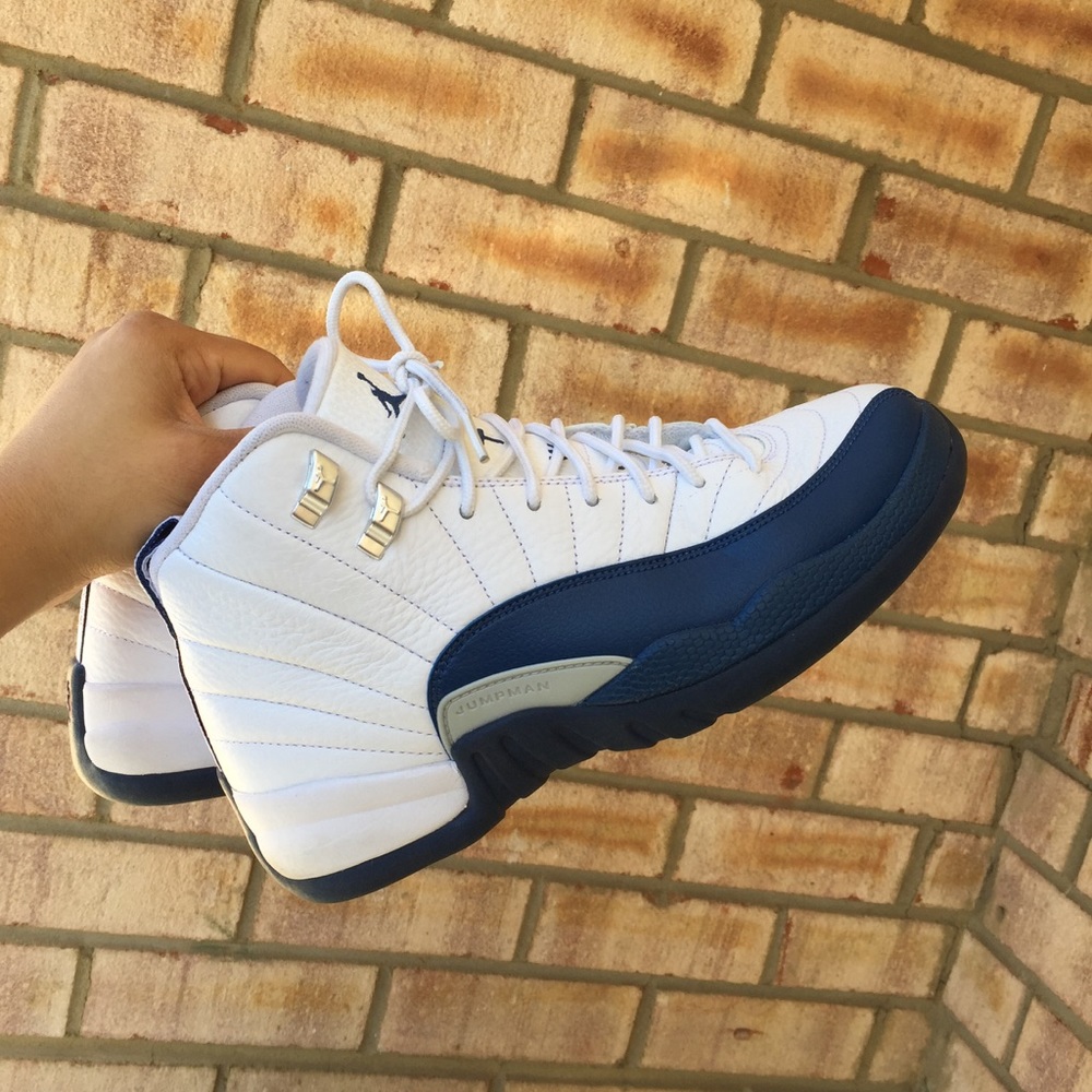 French Blue Retro Jordan 12's, 6.5 GS